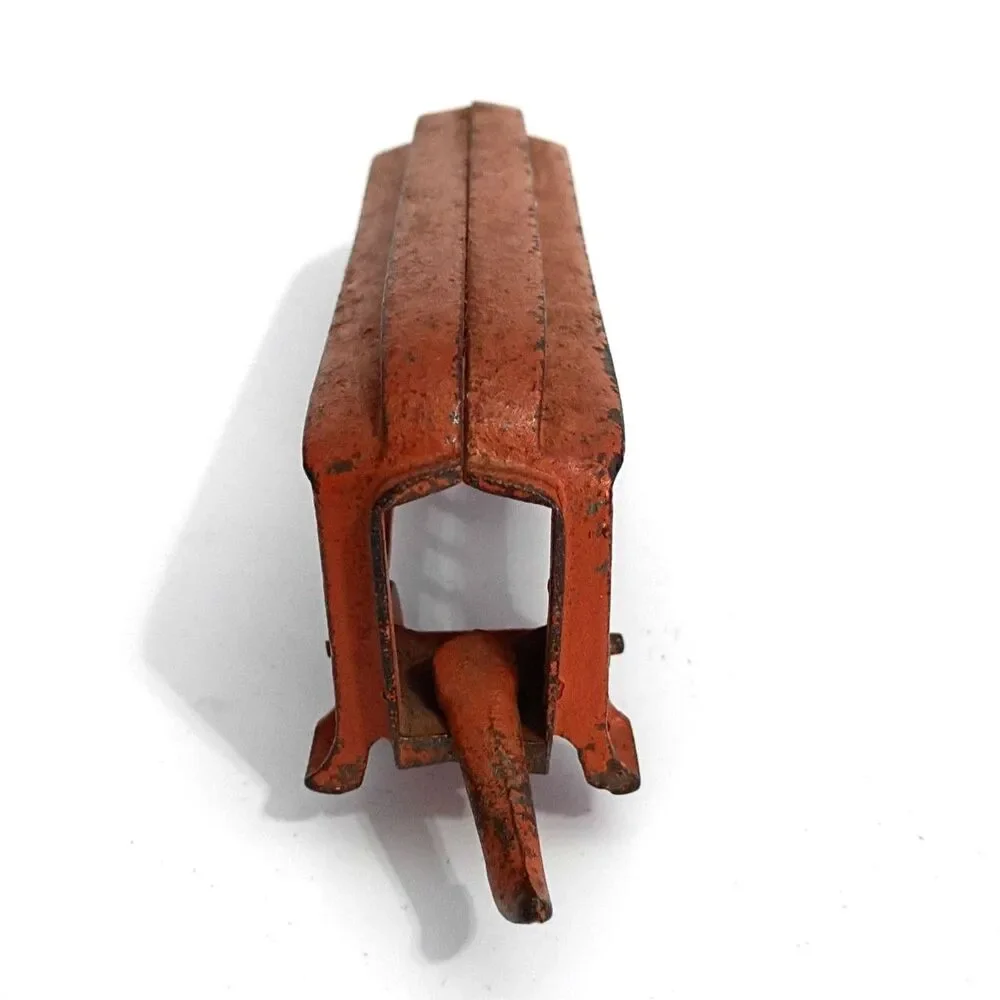 Antique Cast Iron Streetcar #402 Vintage Railroad Toy Circa 1930s Train Railway